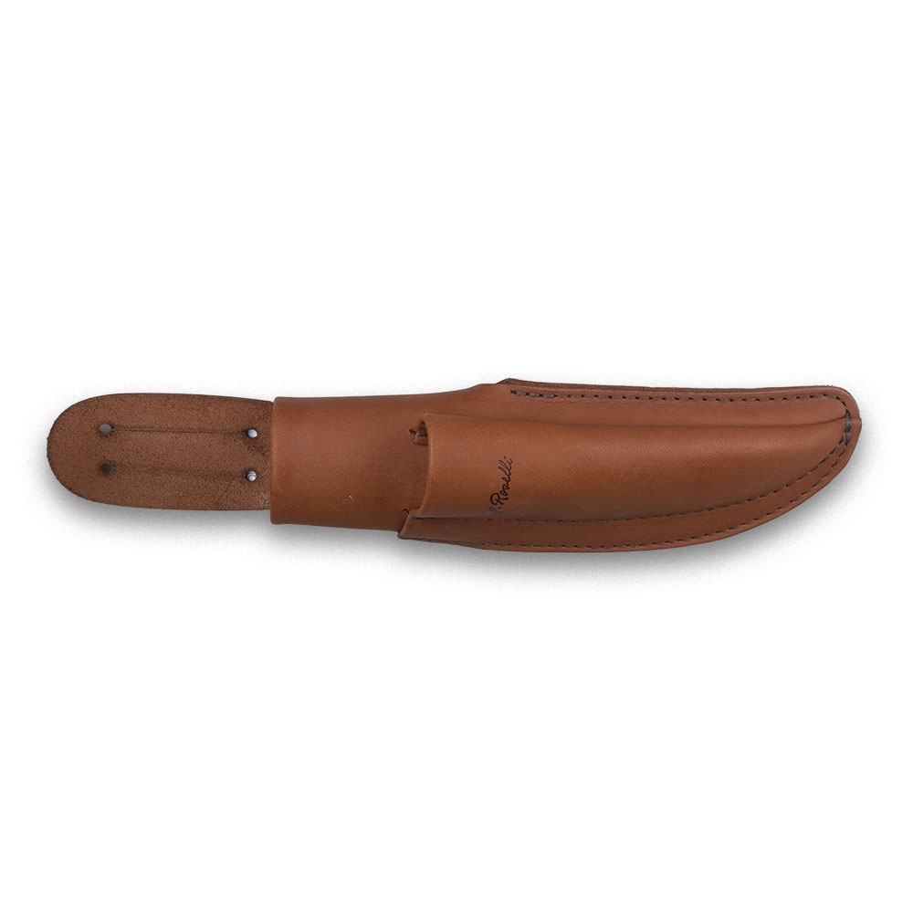 Sheath, dark tanned leather, different models