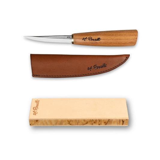 Carving set, long blade