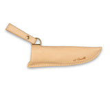 Sheath light tanned leather with metal spring, different models