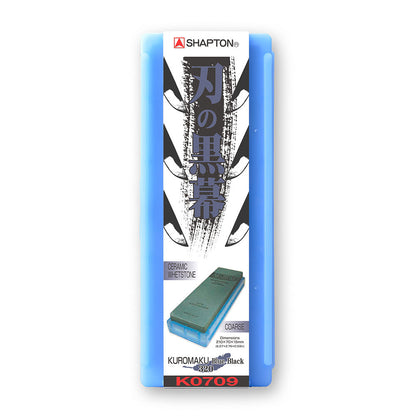 The Shapton Kuromaku #320 is a coarse stone designed for repair and major edge work. Use it when a knife has chips, a rounded edge, or needs a new bevel angle.